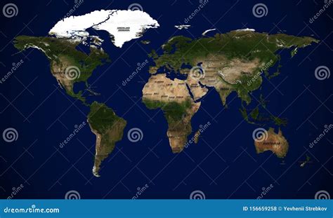 High Resolution World Map With Country Names. Stock Photography ...