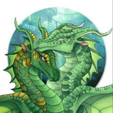 Green Dragon with Yellow Wings - Wings of Fire Art