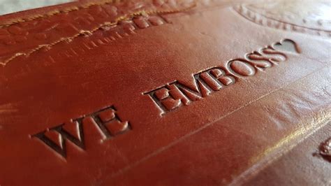 NEW! Leather Embossing Services - Boheme art + design - Australia