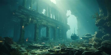 Majestic Underwater Ruins A Glimpse into the Lost City of Atlantis ...