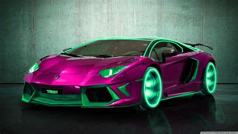 Pink Lamborghini Wallpaper 4K