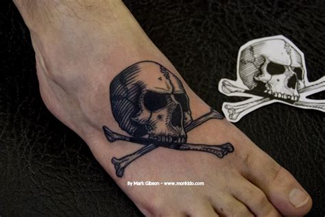 Monki Do Tattoo Studio: Skull and Crossbones Tattoo