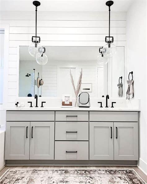 Black Bathroom Pendant Lights Over Vanity - Soul & Lane