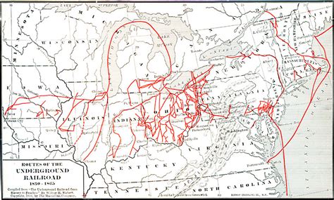 Underground Railroad Map Routes