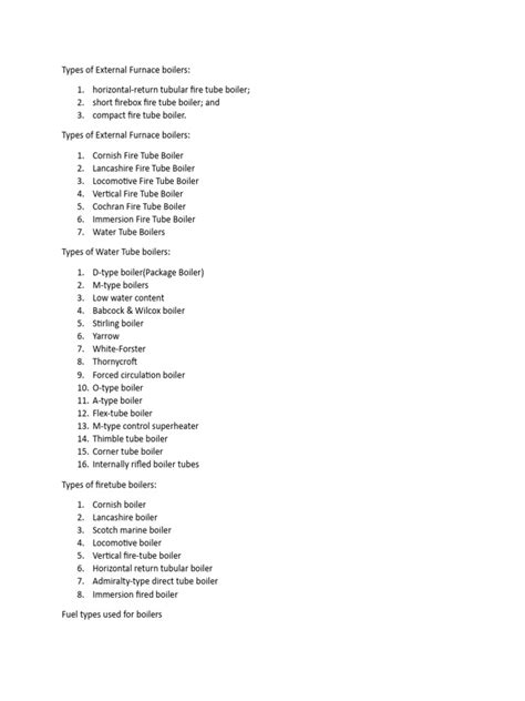 Types of Boilers | PDF