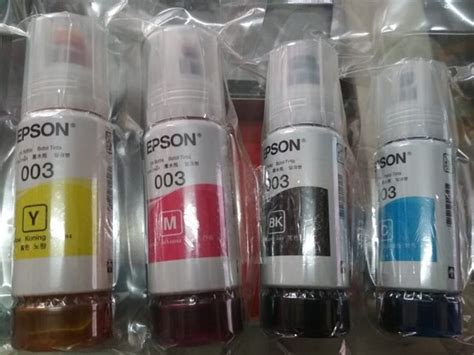 Jual Tinta Epson L3110 L3210 Original Lospack 003 - 1set di Lapak visio ...