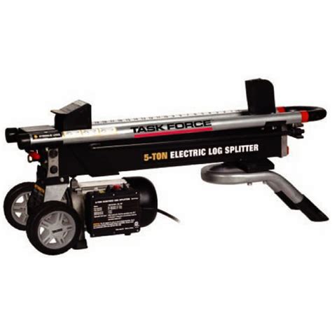 Task Force 5-Ton Electric Log Splitter in the Hydraulic Electric Log ...