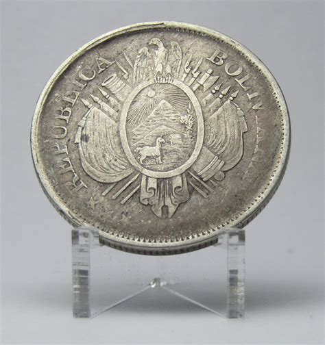 Bolivia Moneda 50 Centavos Plata 1896 Medio Boliviano Vf – Argcollectibles