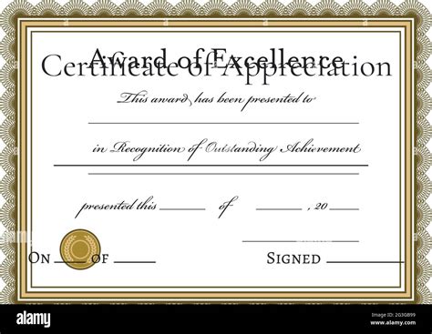 Template of certificate of appreciation with frame pattern and copy ...