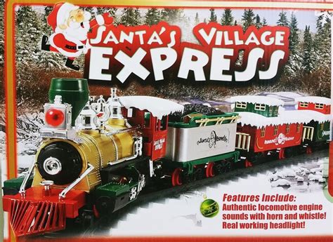 Santas Village Express Christmas Locomotive Train Set Lights Sound ...