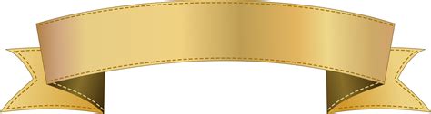 Gold Ribbon Clipart Banner (PNG Transparent) | OnlyGFX.com