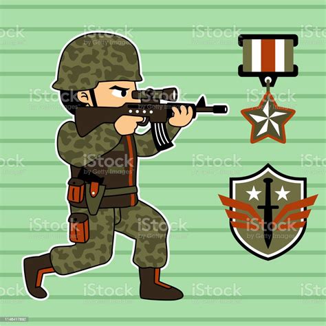 Special Forces Cartoon Vector Illustration Stock Illustration ...