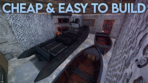 The Perfect Rhib/Boat Base - Rust Build Tutorial - YouTube