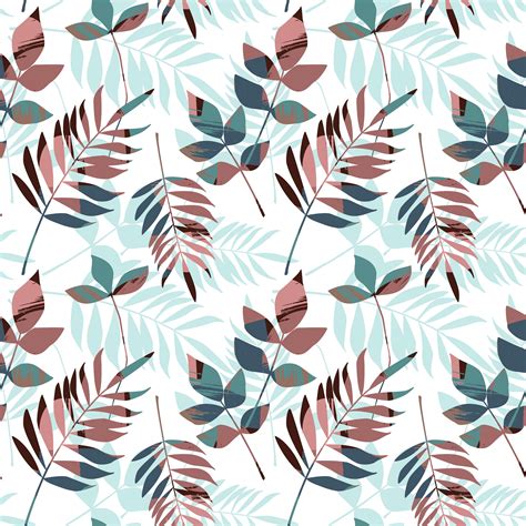 Abstract floral seamless pattern with trendy hand drawn textures ...