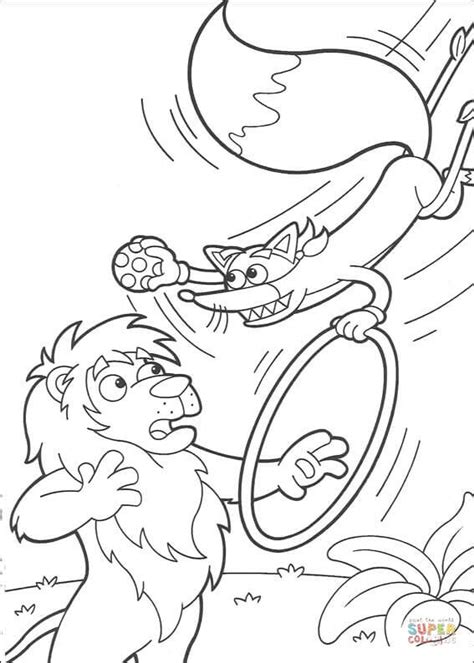 Swiper Is Stealing a circus ring coloring page | Free Printable ...