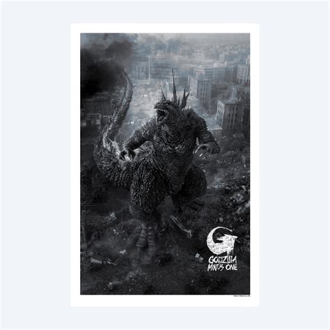 Godzilla Minus One/Minus Color "Japanese Release" Screen-Printed Poste