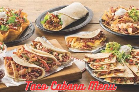 Taco Cabana Menu With Prices