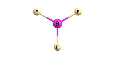 Boron Trifluoride Molecular Structure Isolated On White Stock Photo ...