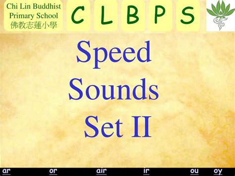 PPT - Speed Sounds Set II PowerPoint Presentation, free download - ID ...