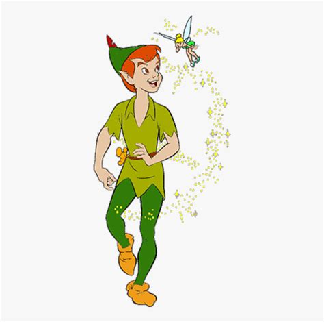 Peter Pan And Tinkerbell Clipart, HD Png Download - kindpng