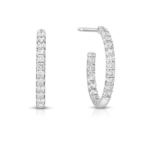 Small Diamond Hoop Earrings – Lauren Addison – Bespoke Jewelry and Fine ...