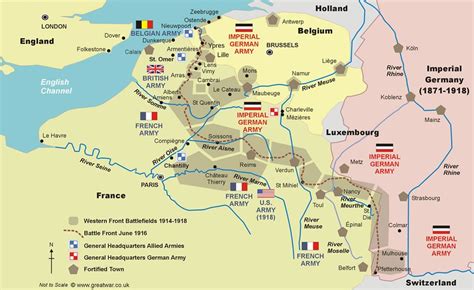 Battles of the Western Front 1914-1918 | Wwi maps, Ww1 battles, Ypres