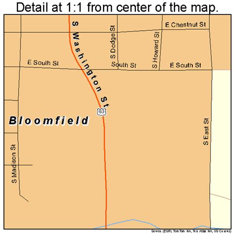 Bloomfield Iowa Street Map 1907030