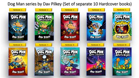 Dog Man Series 10 Books Collection Set By Dav Pilkey (Dog Man, Set of ...