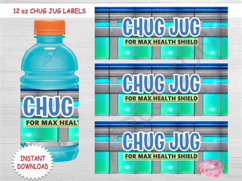 Fortnite Chug Jug Labels,Chug Jug Gatorade bottles, Fortnite Labels ...