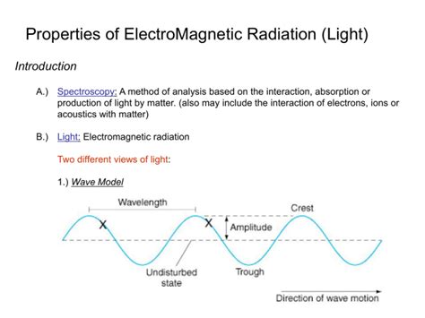 Properties of ElectroMagnetic Radiation (Light) Introduction