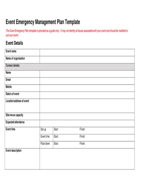 Emergency action plan template: Fill out & sign online | DocHub