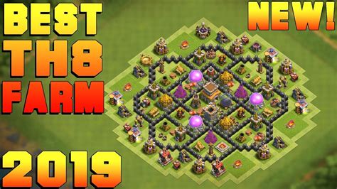 BEST Town Hall 8 (TH8) Farming Base 2019!! TH8 Farming Base Design ...