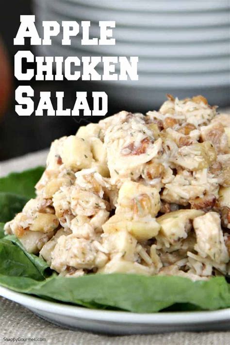 Chicken Salad with Apples (Quick & EASY!) - Snappy Gourmet