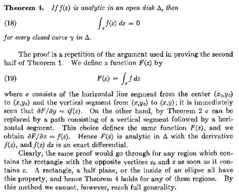 complex analysis - Cauchy's theorem in a disk (Proof Verification ...