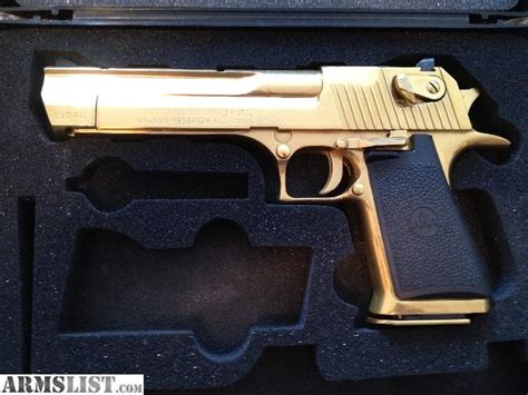 ARMSLIST - For Sale: Gold desert eagle .50 cal