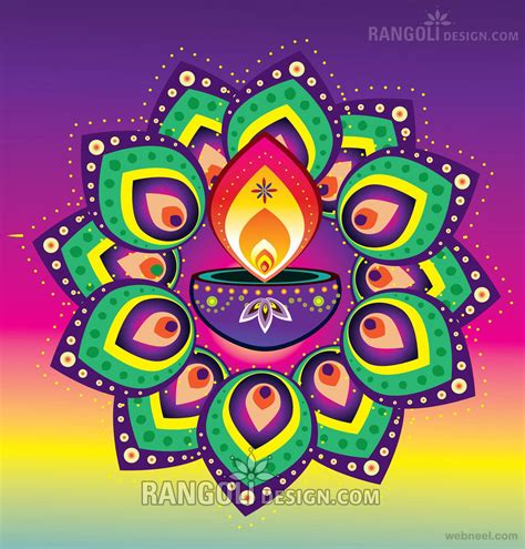 Diwali Rangoli Designs 5 - Full Image