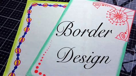 Border Designs on Paper | Project File Front Page - YouTube | Paper ...