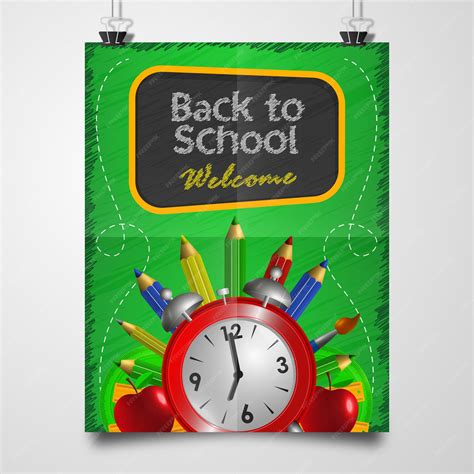 Premium Vector | Back to school: Poster welcome