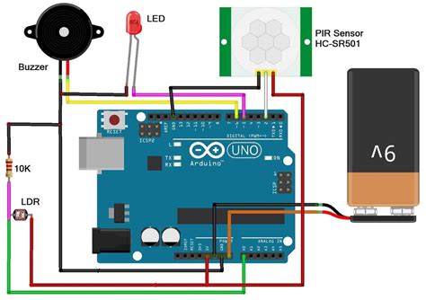 Home Security Alarm Using PIR Sensor & Arduino for Night