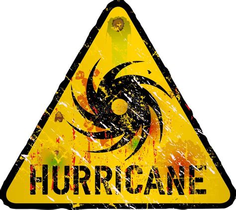 Hurricane warning stock vector. Illustration of hurricanes - 34628538