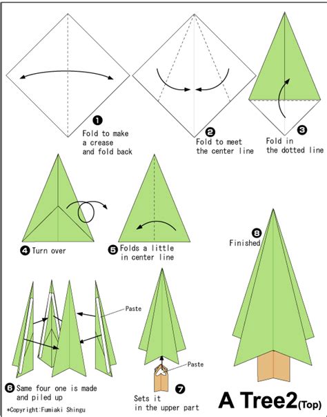 Tree 2 - Easy Origami instructions For Kids