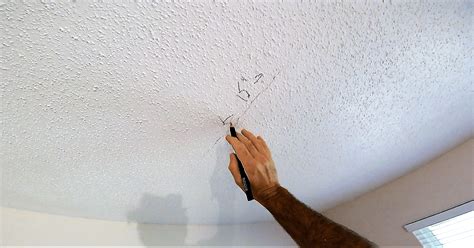 How to repair your cracked drywall ceiling trick | So that crack never ...