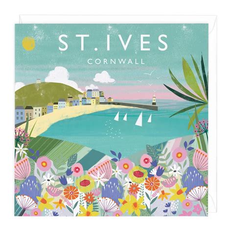 St Ives Cornwall Art Card - Cornish Cards | Whistlefish | St ives ...