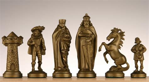 SINGLE REPLACEMENT PIECES: Medieval Chess Pieces - Olive & Black ...