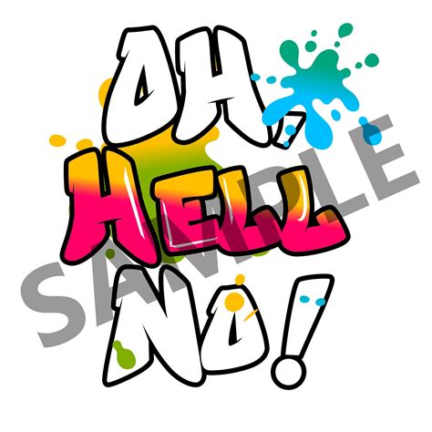 Oh, Hell No PNG - Etsy