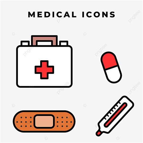 Simple Medical Clipart Hd PNG, Simple Medical Stuff Icons, Simple ...