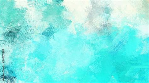 dirty brush strokes background with aqua marine, turquoise and honeydew ...