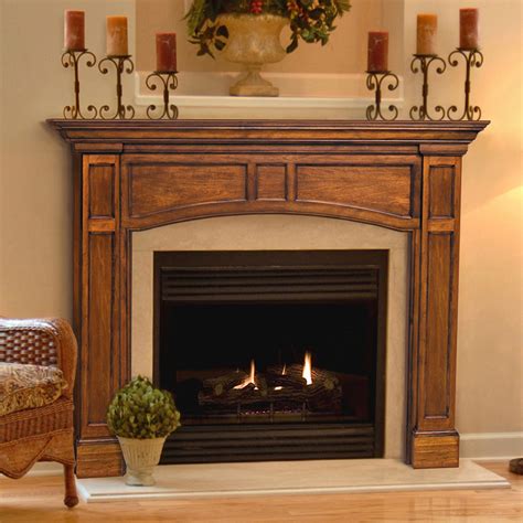 Pearl Mantels Vance Wood Fireplace Mantel Surround - Fireplace Mantels ...