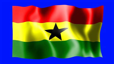 Ghana Waving Flag - Green Screen Animation - YouTube