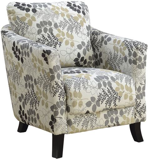 Earth Tone Floral Accent Chair from Monarch | Coleman Furniture